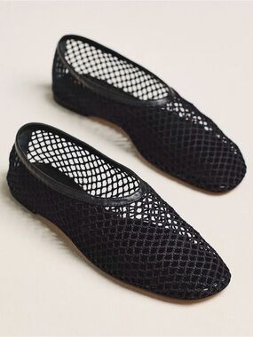 Reformation Britt Netted Ballet Flats NEW